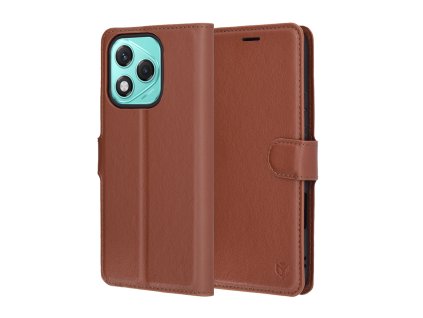 89037 techsuit leather folio kozene puzdro pre honor 400 lite hnede