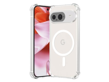 89535 2 techsuit shockproof clear silicone magsafe priehladne silikonove ochranne puzdro pre google pixel 9 priehladne