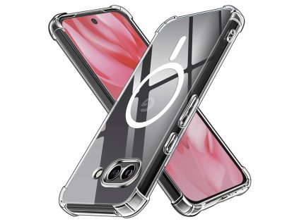 89550 techsuit shockproof clear silicone magsafe priehladne silikonove ochranne puzdro pre google pixel 9a priehladne