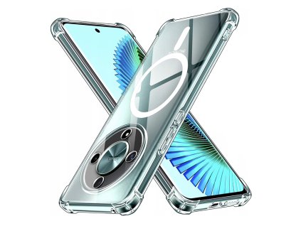 89634 2 techsuit shockproof clear silicone magsafe priehladne silikonove ochranne puzdro pre honor magic6 lite priehladne