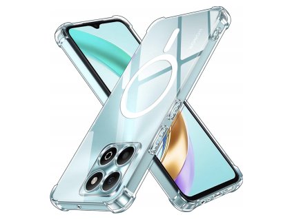 89637 2 techsuit shockproof clear silicone magsafe priehladne silikonove ochranne puzdro pre honor x6b priehladne