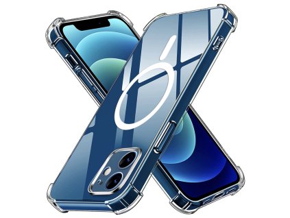 89505 techsuit shockproof clear silicone magsafe priehladne silikonove ochranne puzdro pre iphone 12 priehladne