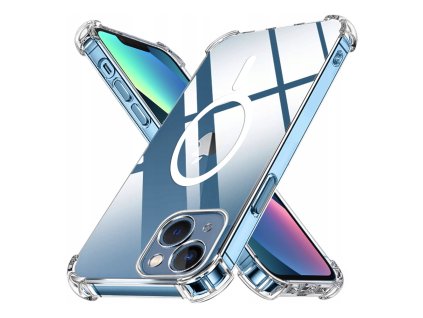 89514 techsuit shockproof clear silicone magsafe priehladne silikonove ochranne puzdro pre iphone 13 priehladne