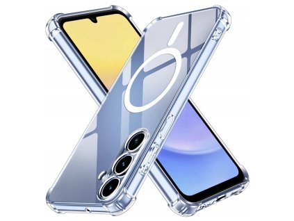 89562 2 techsuit shockproof clear silicone magsafe priehladne silikonove ochranne puzdro pre samsung galaxy a15 4g a15 5g priehladne
