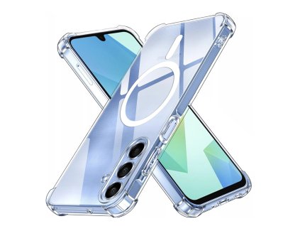 89571 2 techsuit shockproof clear silicone magsafe priehladne silikonove ochranne puzdro pre samsung galaxy a16 4g a16 5g priehladne
