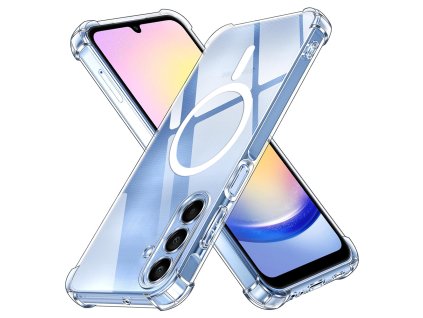 89556 2 techsuit shockproof clear silicone magsafe priehladne silikonove ochranne puzdro pre samsung galaxy a25 5g priehladne
