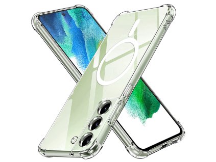 89586 2 techsuit shockproof clear silicone magsafe priehladne silikonove ochranne puzdro pre samsung galaxy s21 fe 5g priehladne