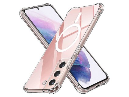 89580 6 techsuit shockproof clear silicone magsafe priehladne silikonove ochranne puzdro pre samsung galaxy s21 plus 5g priehladne