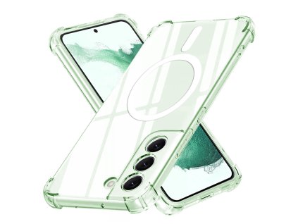 89592 2 techsuit shockproof clear silicone magsafe priehladne silikonove ochranne puzdro pre samsung galaxy s22 plus 5g priehladne