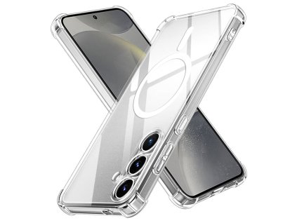 89616 2 techsuit shockproof clear silicone magsafe priehladne silikonove ochranne puzdro pre samsung galaxy s24 priehladne