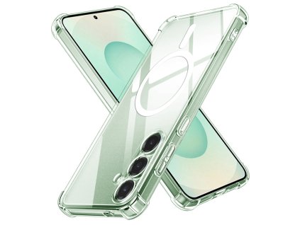 89625 2 techsuit shockproof clear silicone magsafe priehladne silikonove ochranne puzdro pre samsung galaxy s25 plus priehladne