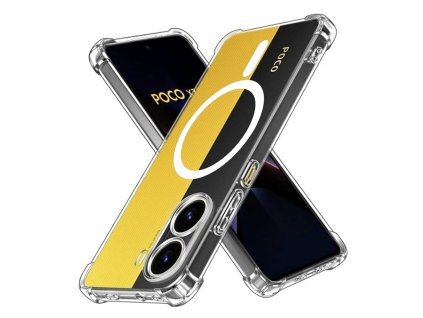 89676 2 techsuit shockproof clear silicone magsafe priehladne silikonove ochranne puzdro pre xiaomi poco x7 pro priehladne