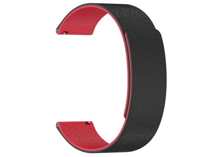89421 techsuit watchband 20 mm w074 remienok pre samsung galaxy watch 4 5 active 2 huawei watch gt 3 42 mm gt 3 pro 43 mm cierno cerveny