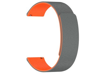89415 techsuit watchband 20 mm w074 remienok pre samsung galaxy watch 4 5 active 2 huawei watch gt 3 42 mm gt 3 pro 43 mm sivooranzovy
