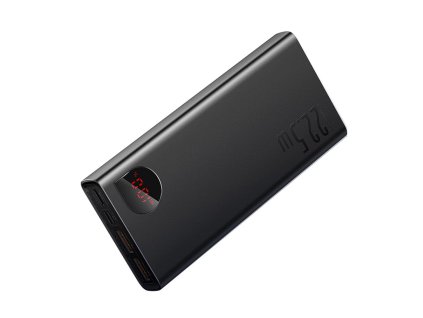 89751 baseus adaman powerbanka 2 usb usb c lightning micro usb 22 5 w 20000 mah kabel usb c 3a 0 3 m cierna