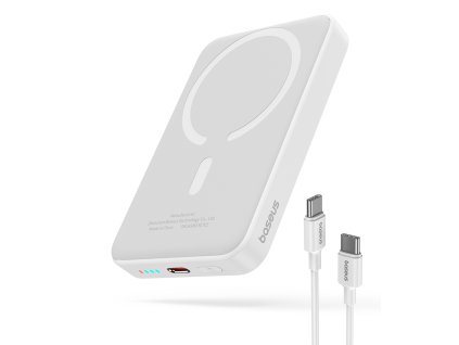 89787 baseus mini air powerbanka usb c magsafe nabijanie 20 w 10000 mah kabel usb c 30 cm biela