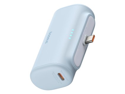 89841 baseus powerbanka kompaktna usb c 20 w 5000 mah kabel usb c modra