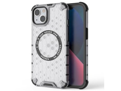 90171 techsuit honeycomb shield magsafe ochranny obal na iphone 13 biely