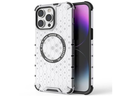 90183 7 techsuit honeycomb shield magsafe ochranny obal na iphone 14 pro biely