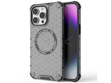 90180 7 techsuit honeycomb shield magsafe ochranny obal na iphone 14 pro cierny