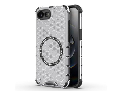 90207 techsuit honeycomb shield magsafe ochranny obal na iphone 16e biely