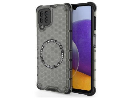 90066 techsuit honeycomb shield magsafe ochranny obal na samsung galaxy a22 5g cierny