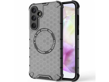 90087 techsuit honeycomb shield magsafe ochranny obal na samsung galaxy a35 5g cierny