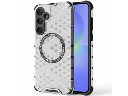 90141 techsuit honeycomb shield magsafe ochranny obal na samsung galaxy a36 5g biely