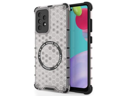 90075 techsuit honeycomb shield magsafe ochranny obal na samsung galaxy a52 4g a52 5g a52s 5g biely