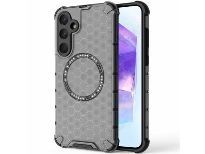 90108 techsuit honeycomb shield magsafe ochranny obal na samsung galaxy a55 5g cierny
