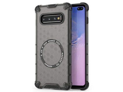 90060 techsuit honeycomb shield magsafe ochranny obal na samsung galaxy s10 plus cierny