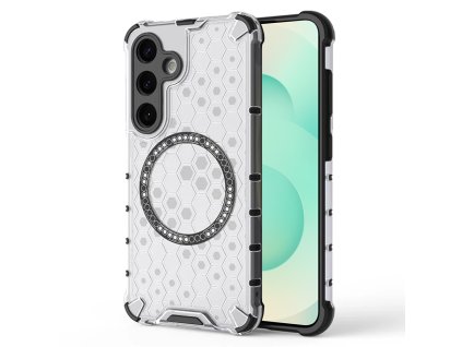 90129 techsuit honeycomb shield magsafe ochranny obal na samsung galaxy s25 plus biely