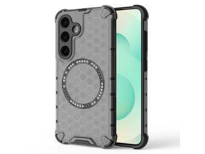 90126 techsuit honeycomb shield magsafe ochranny obal na samsung galaxy s25 plus cierny