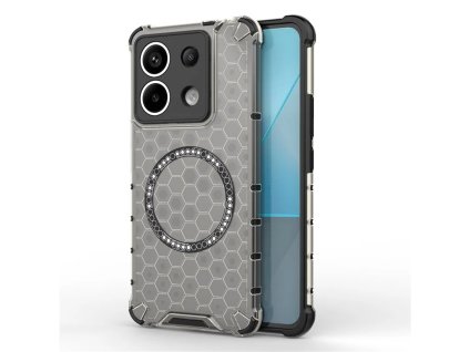 89988 techsuit honeycomb shield magsafe ochranny obal na xiaomi redmi note 13 pro 5g poco x6 cierny