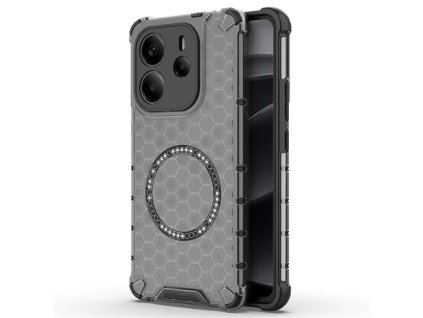 90024 techsuit honeycomb shield magsafe ochranny obal na xiaomi redmi note 14 4g regional cierny