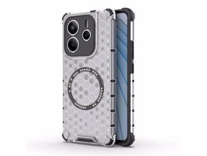 90015 techsuit honeycomb shield magsafe ochranny obal na xiaomi redmi note 14 5g biely