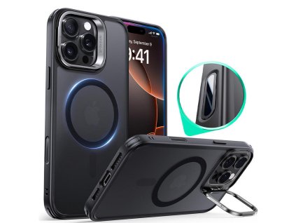 90495 esr classic hybrid halolock puzdro so stojanom pre iphone 16 pro matne cierne