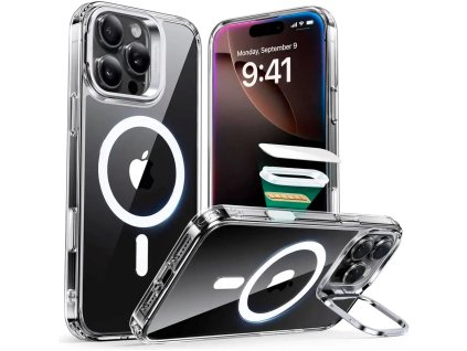 90498 esr classic hybrid halolock puzdro so stojanom pre iphone 16 pro max priehladne