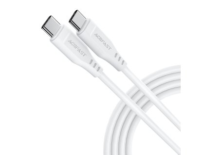 91200 acefast datovy kabel type c na type c 60 w 3 a 480 mb s rychle nabijanie 1 2 m biely