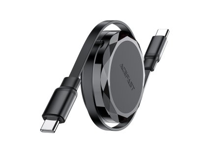 91161 acefast navijaci datovy kabel type c na type c 60 w rychle nabijanie 0 8 m cierny
