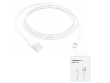 90864 apple datovy kabel usb a na lightning 2 m biely blister balenie