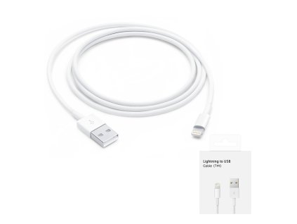 90843 apple originalny datovy kabel usb a na lightning 1 m biely blister balenie