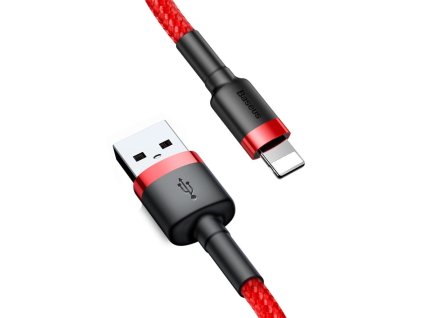90966 baseus datovy kabel cafule usb na lightning qc 3 0 2 4 a 0 5 m cerveny