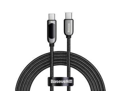 90813 baseus datovy kabel display type c na type c 100 w 1 m cierny
