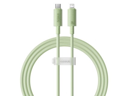 90906 baseus datovy kabel habitat type c na lightning rychle nabijanie 20 w 480 mbps 2 m zeleny natural green