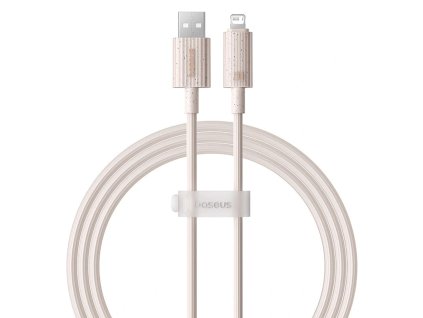 90909 baseus datovy kabel habitat usb na lightning 480 mbps 2 4 a 2 m ruzovy wheat pink
