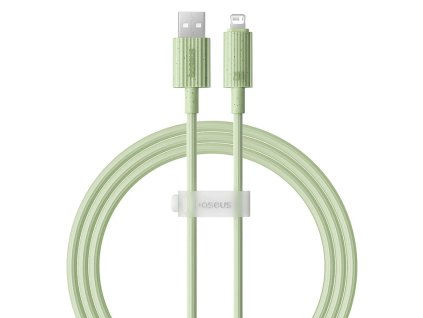 90912 baseus datovy kabel habitat usb na lightning 480 mbps 2 4 a 2 m zeleny natural green