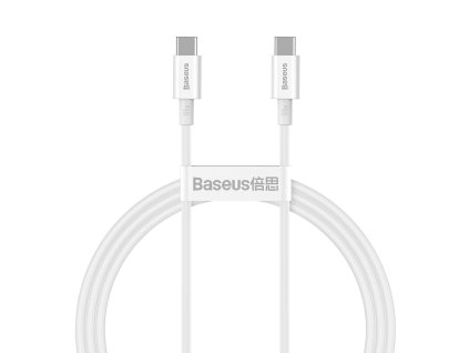 90822 baseus datovy kabel superior type c na type c 100 w 1 m biely