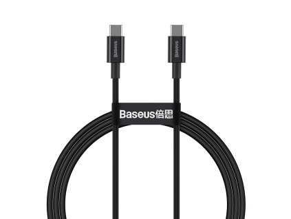 90819 baseus datovy kabel superior type c na type c 100 w 1 m cierny