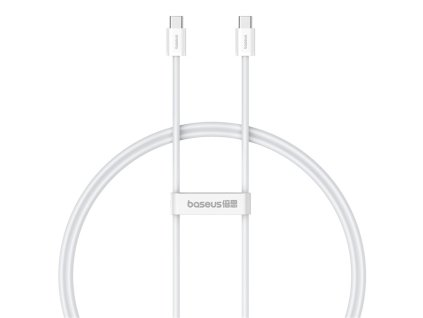 90939 baseus datovy kabel type c na type c 100 w 1 m biely moon white